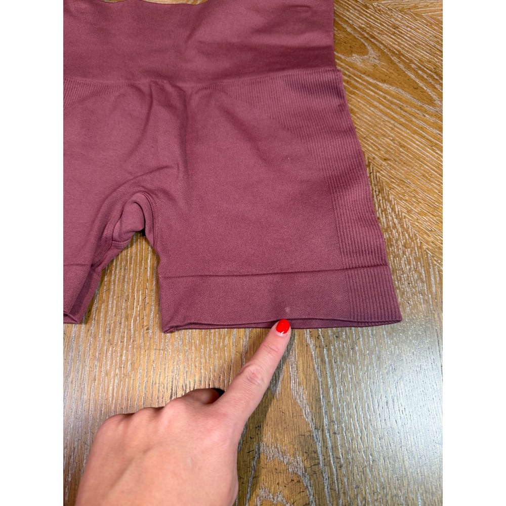 SET Active Sculptflex Bike Shorts Mauve Pink High Waist Seamless Size Small - Picture 7 of 7